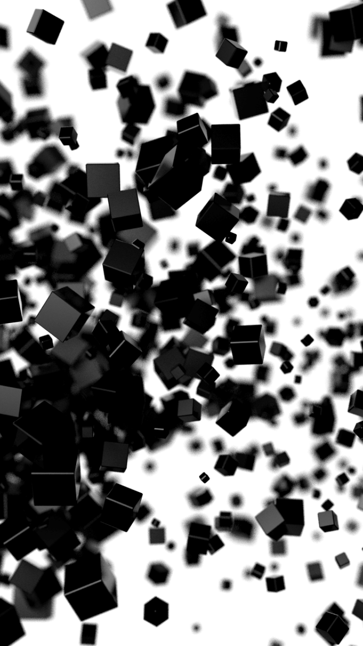 720x1280 iPhone HD Wallpaper Black 3D