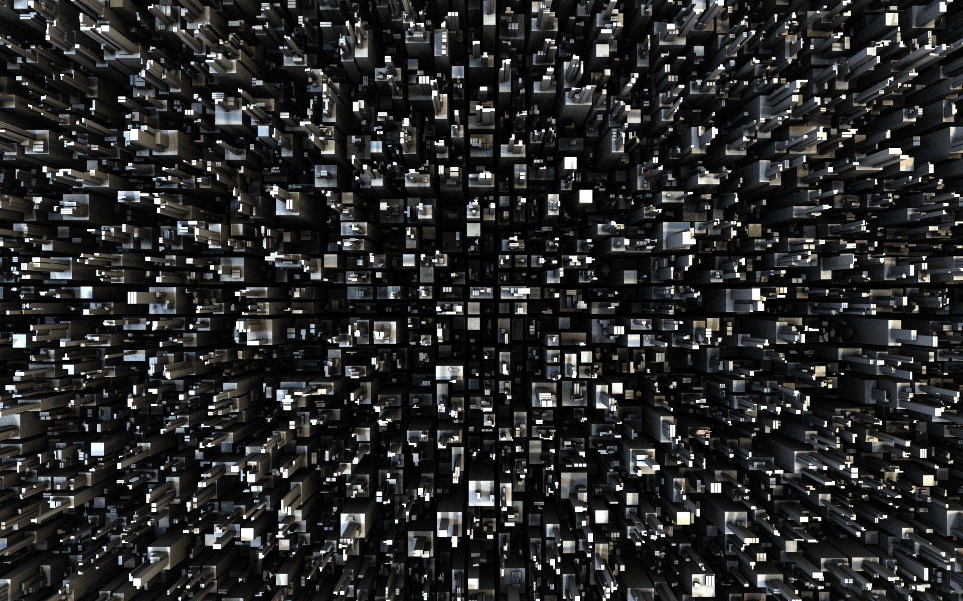 1920x1200 Black 3D Wallpaper