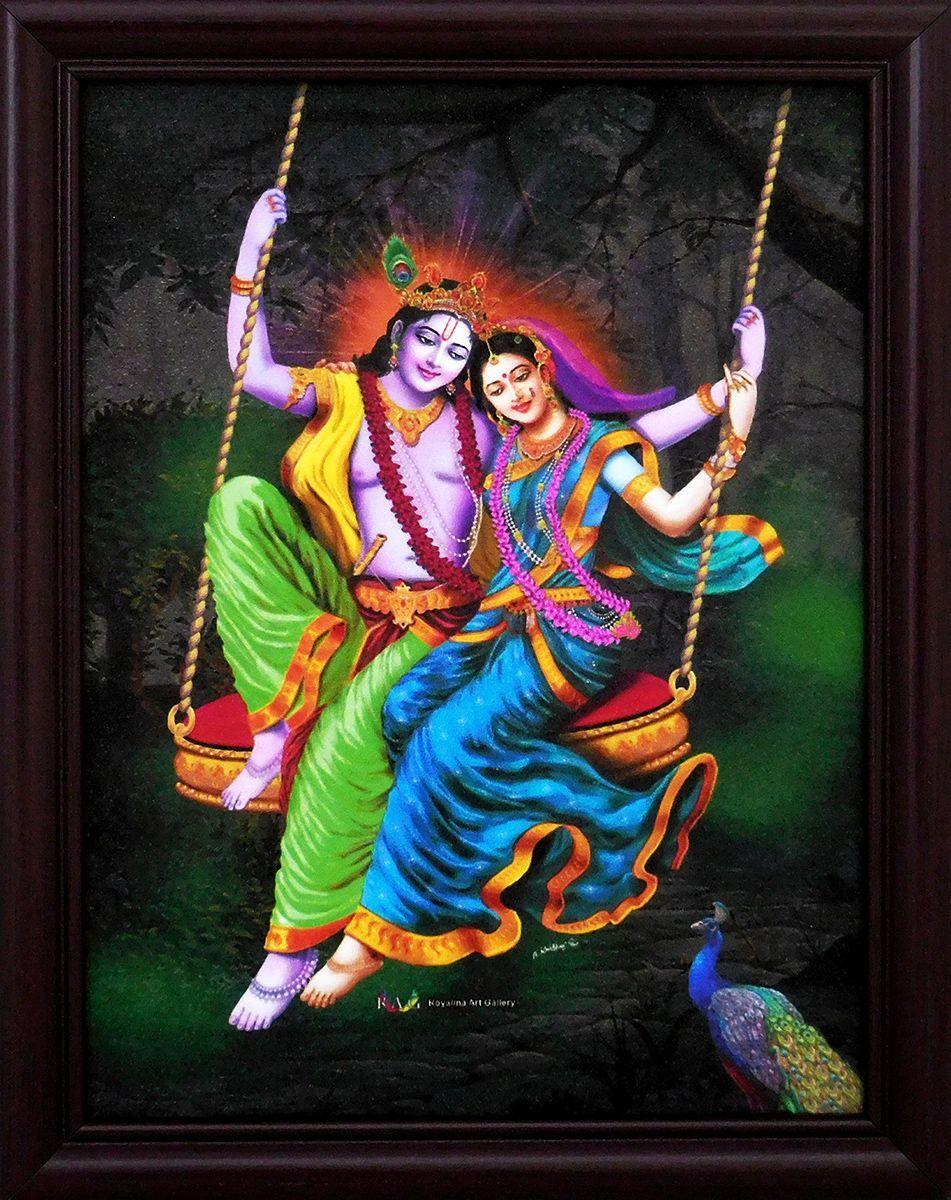 951x1200 Radha Krishna on a Swing Print. Krishna radha painting, Krishna painting, Krishna drawing