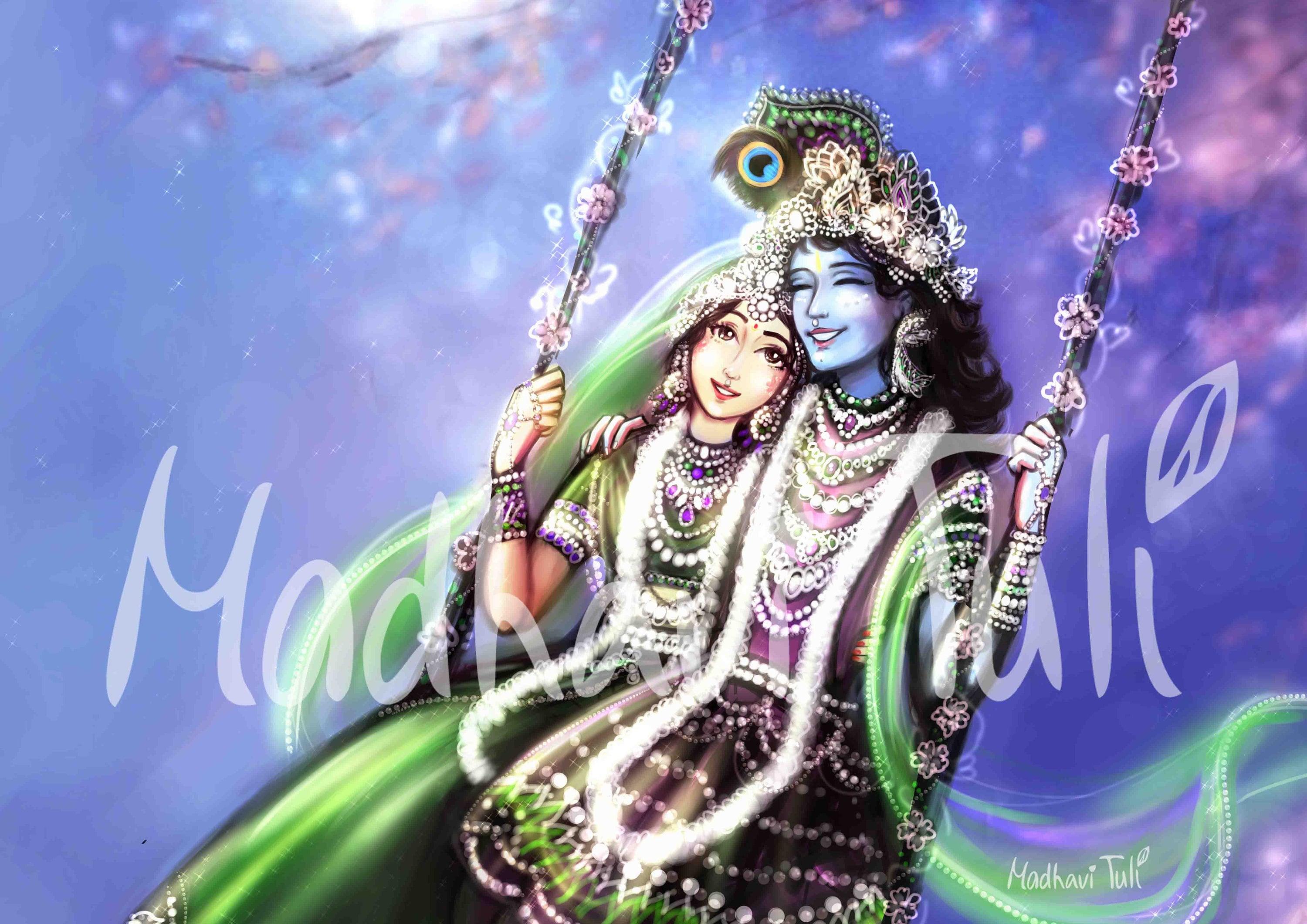 3000x2121 HD File Shri Radha Krishna High Quality Wallpaper Radha