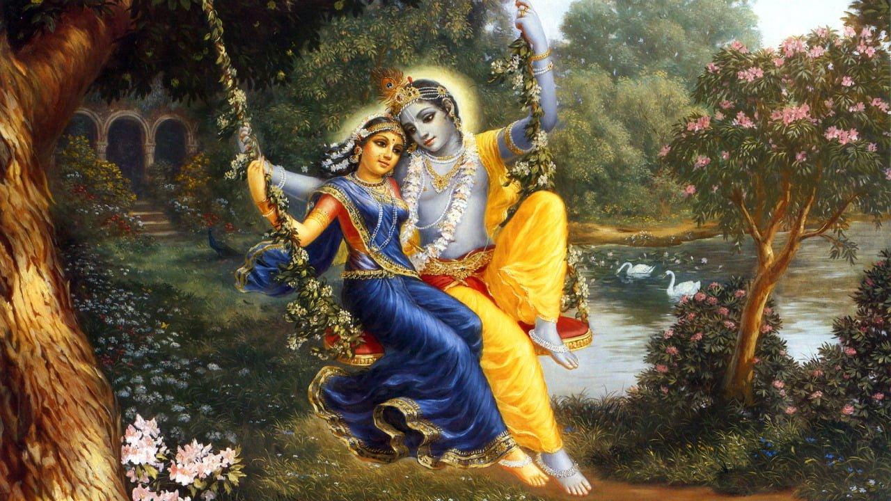 1280x720 Radha Krishna Wallpaper Image greeting Picture, Photos for Whatsapp