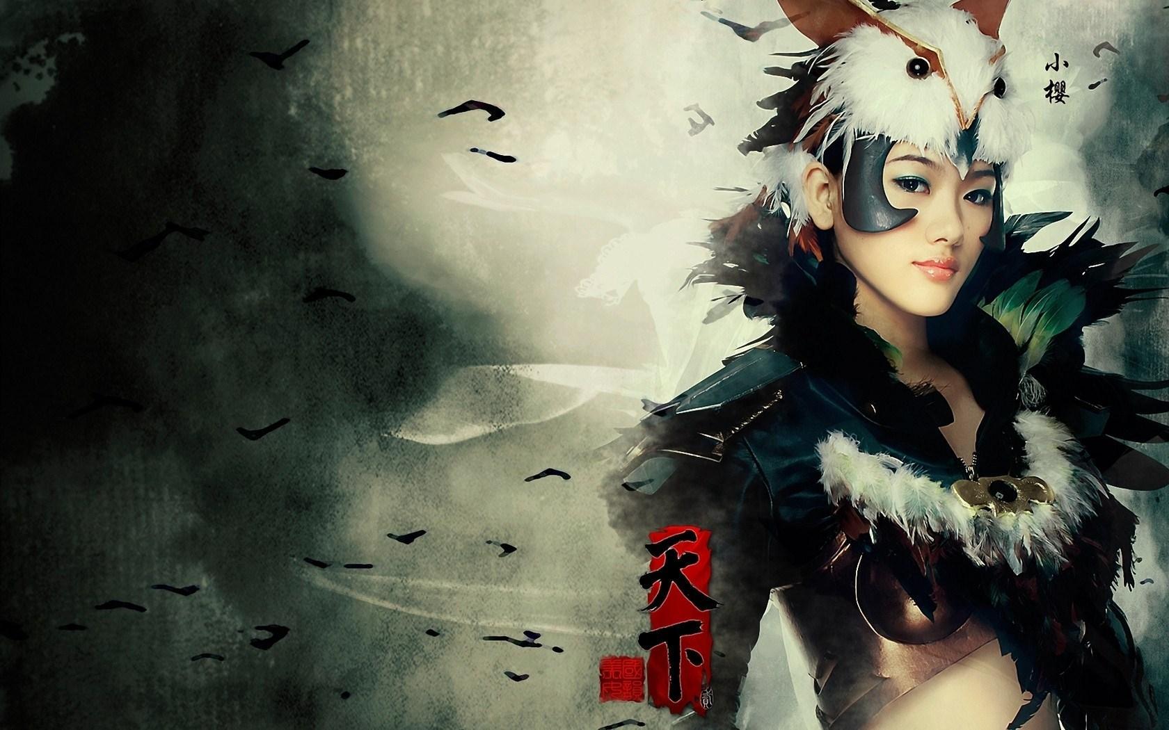 1680x1050 Warrior Japanese Girl Beautiful wallpaper