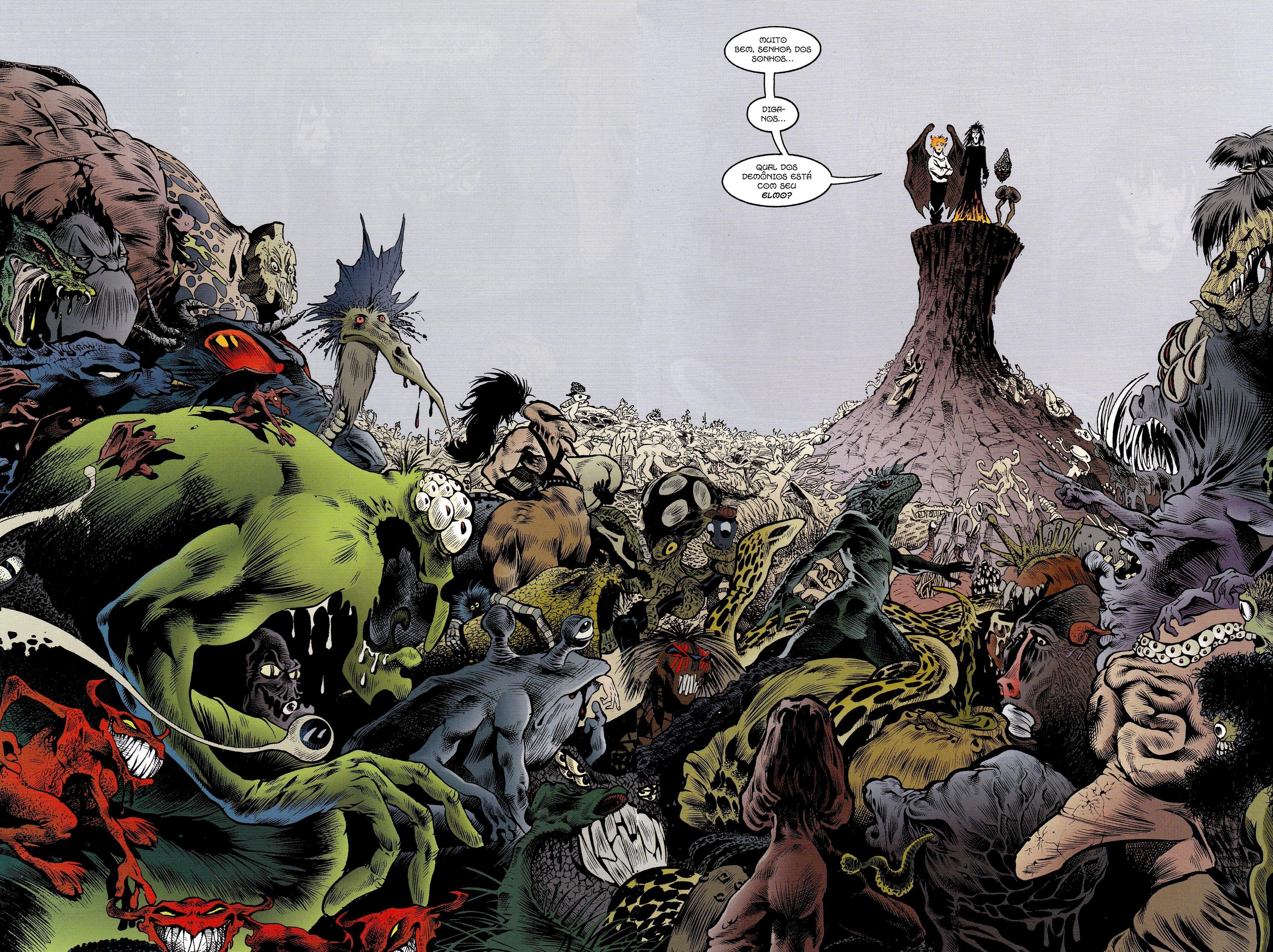 3400x2542 Sandman Morpheus Lucifer Hell Neil Gaiman Comics Wallpaper:3400x2542