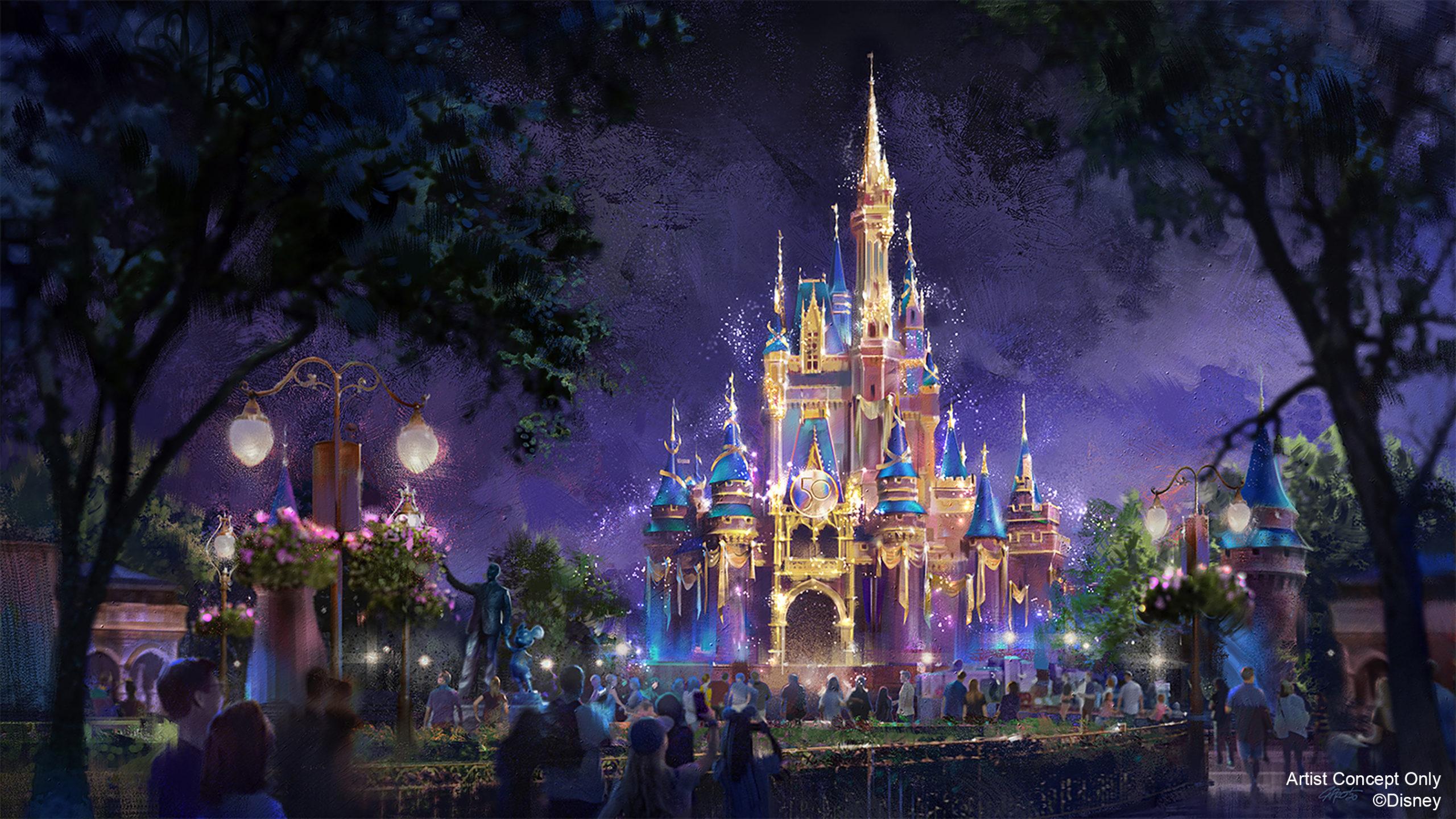 2560x1440 For Disney World's 50th, theme parks to get sparkly new look