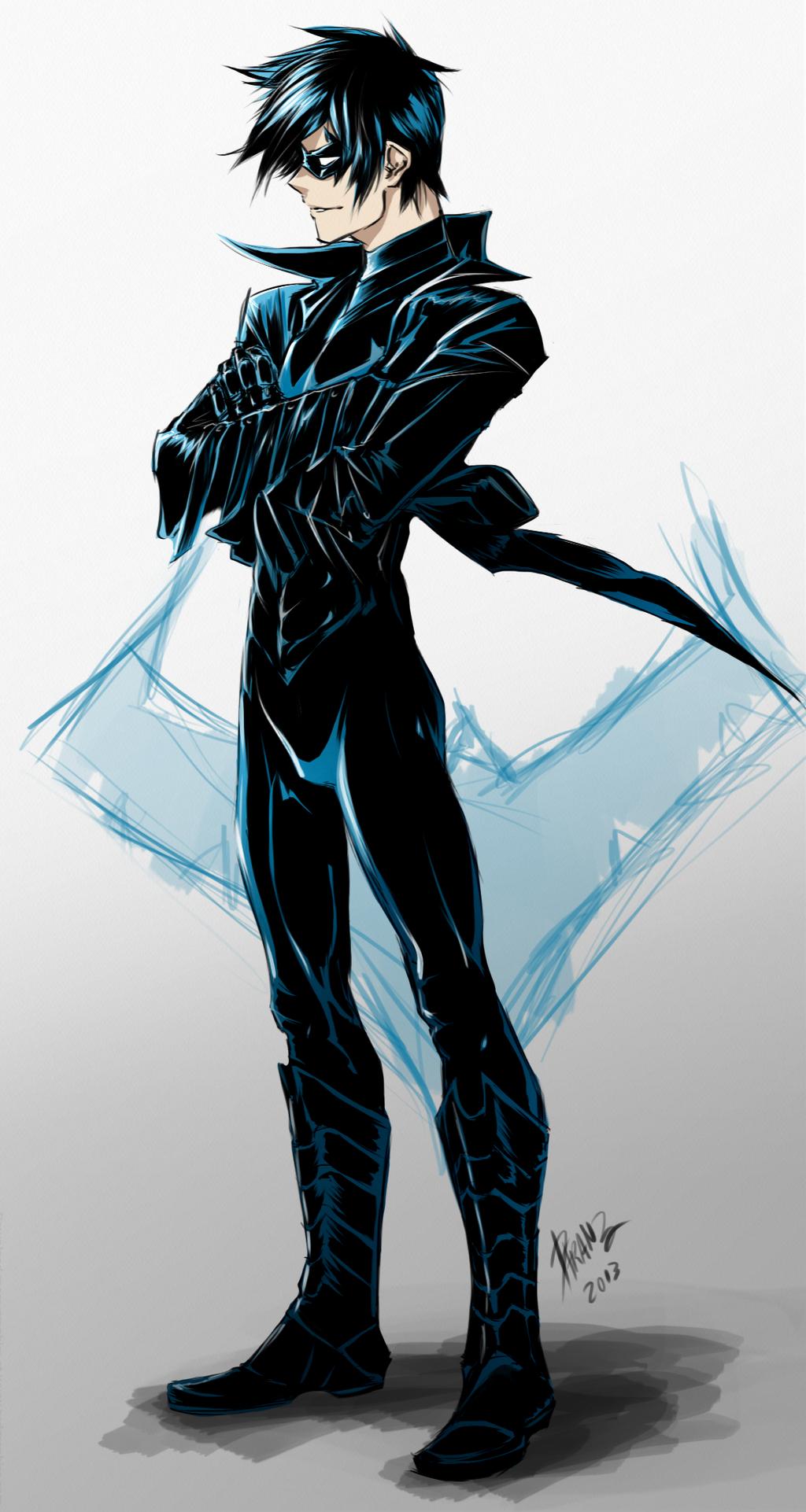 1024x1922 Nightwing Comics Anime Image Board