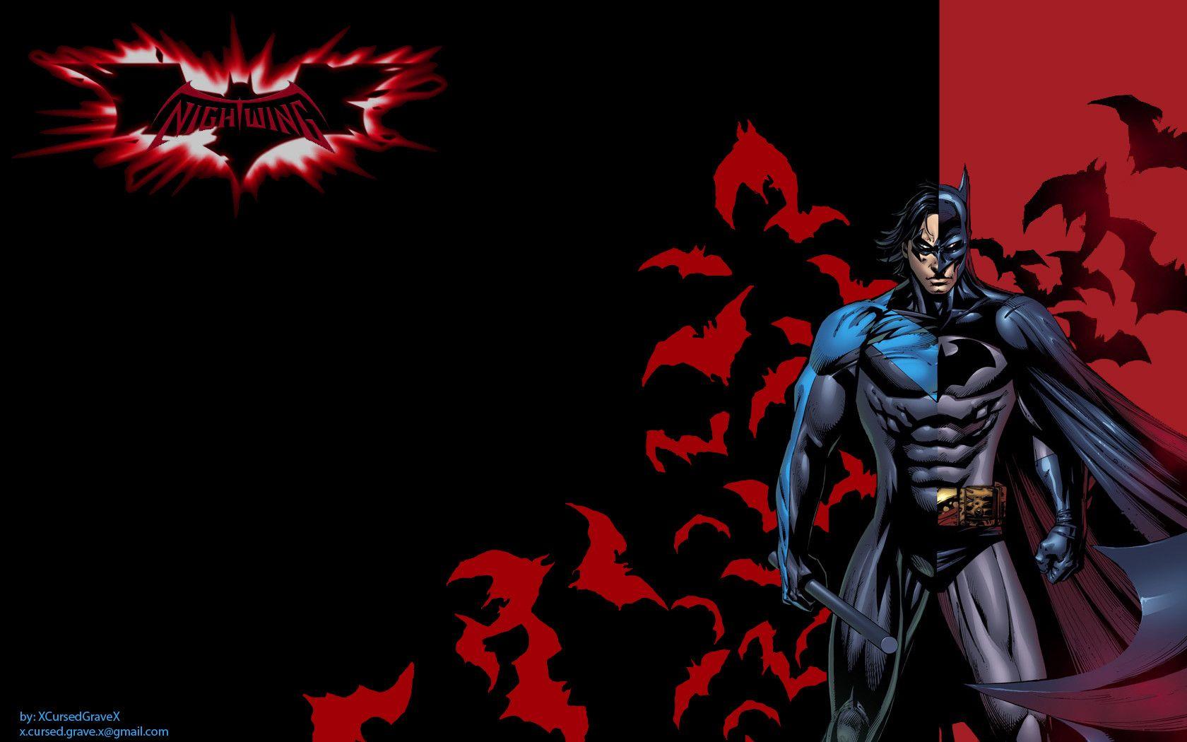 1680x1050 Nightwing Wallpaper