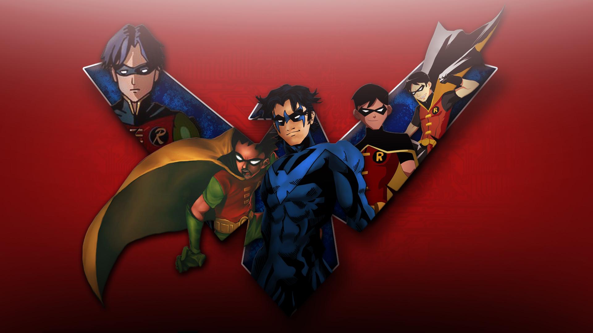 1920x1080 Nightwing Young Justice, city, red, arkham, robin, 1920x1080 HD