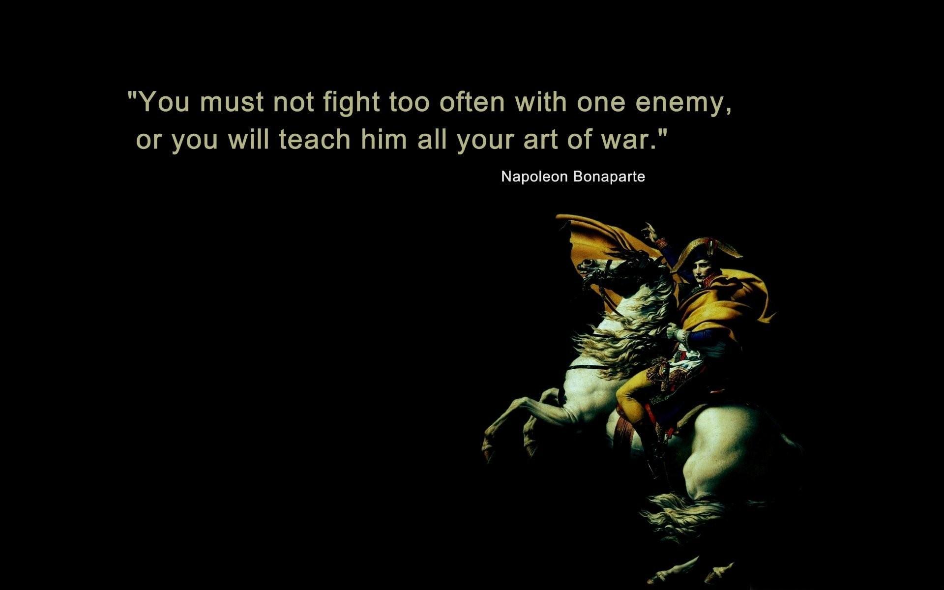 1920x1200 Napoleon Bonaparte Art of War Quotes Wallpaper 00843