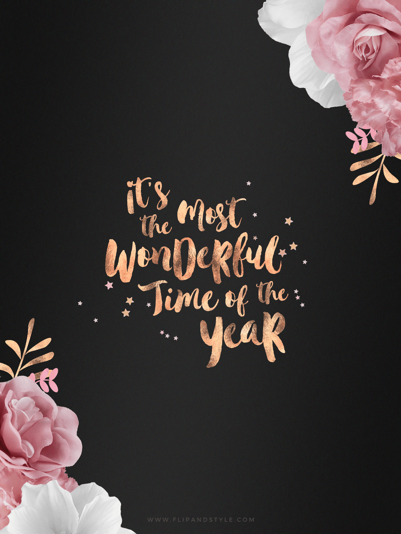 1536x2048 Rose Gold Quote Wallpaper Picture