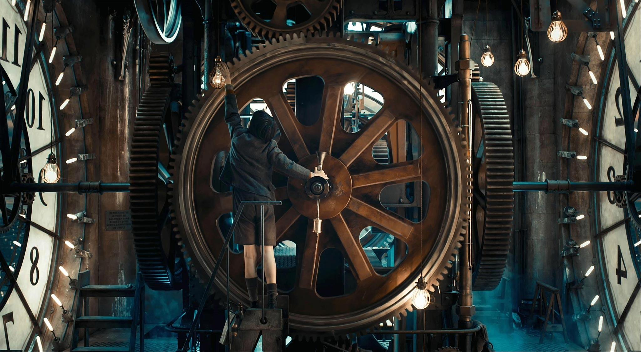 2048x1126 children steampunk gears metal movies hugo movie clockwork lightbulb screen shot clocks wallpaper. Mocah HD Wallpaper