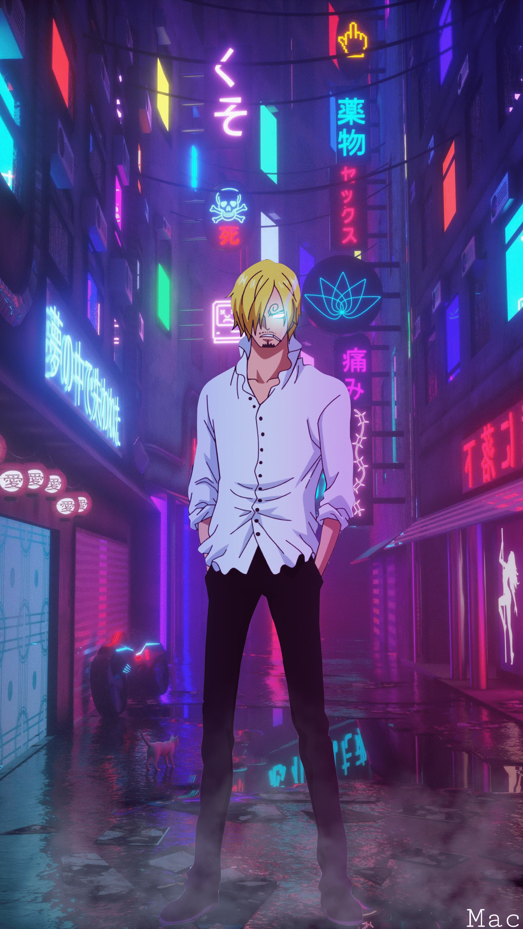 1688x3000 Made this sanji wallpaper!
