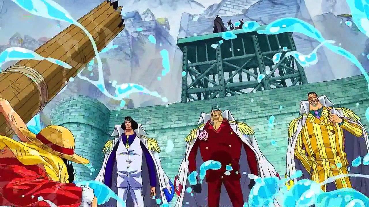 1280x720 Luffy vs. 3 Admirals: Ao Kiji, Akainu, and Kizaru HD 720p (READ DESC.)