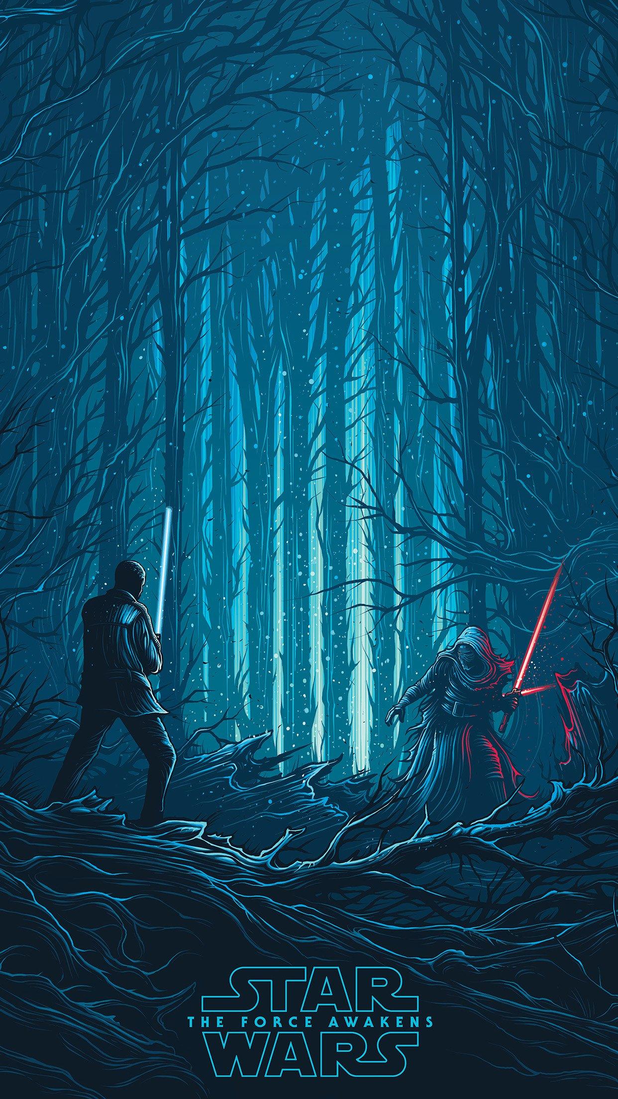 1242x2208 Starwars Illustration Blue Art Film Android Wallpaper Wars Art Wallpaper iPhone