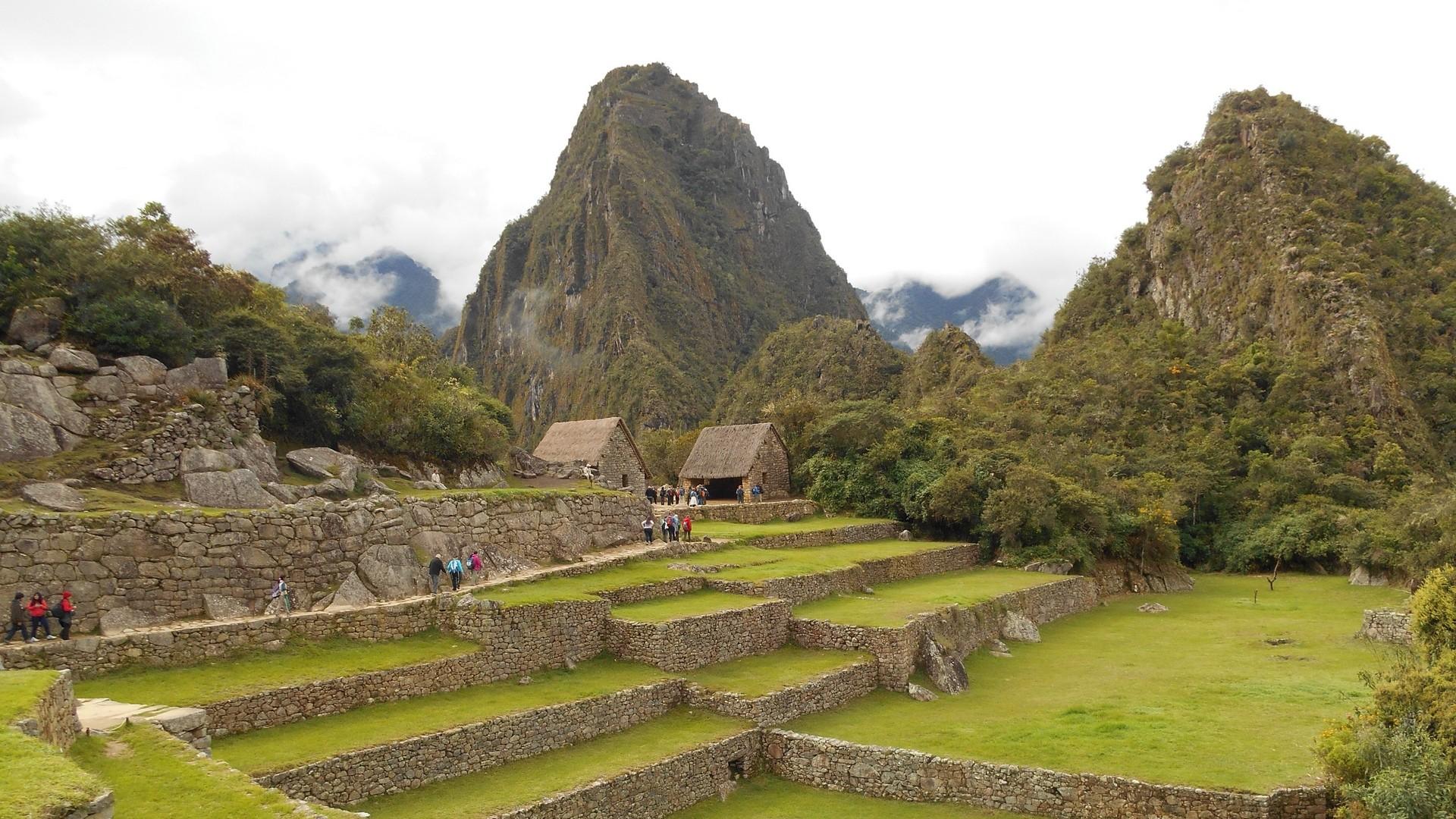1920x1080 Machu picchu, peru, buildings, grass. picture, photo, desktop wallpaper