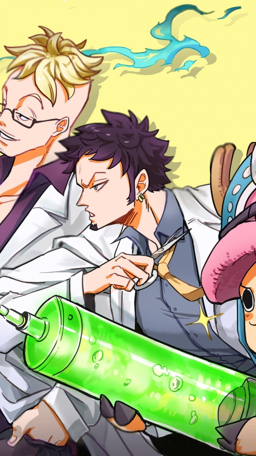 1080x1920 Trafalgar Law, Tony Tony Chopper, Marco, One Piece Piece Chopper And Law