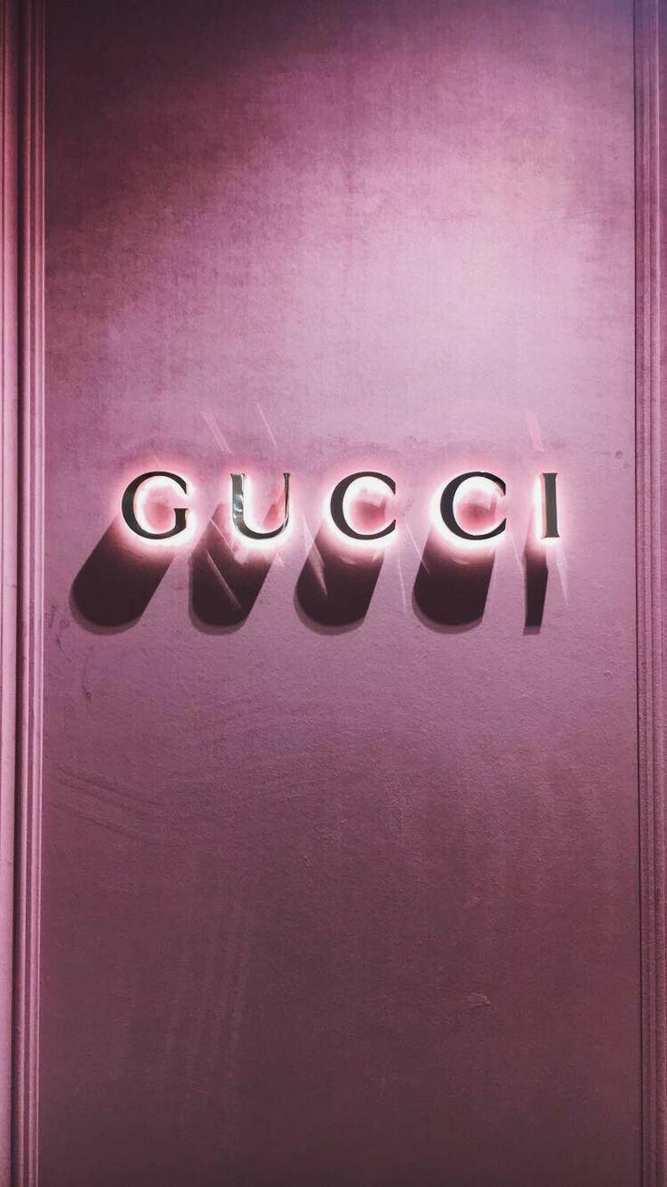 736x1309 Gucci Rose Gold Aesthetic Wallpaper