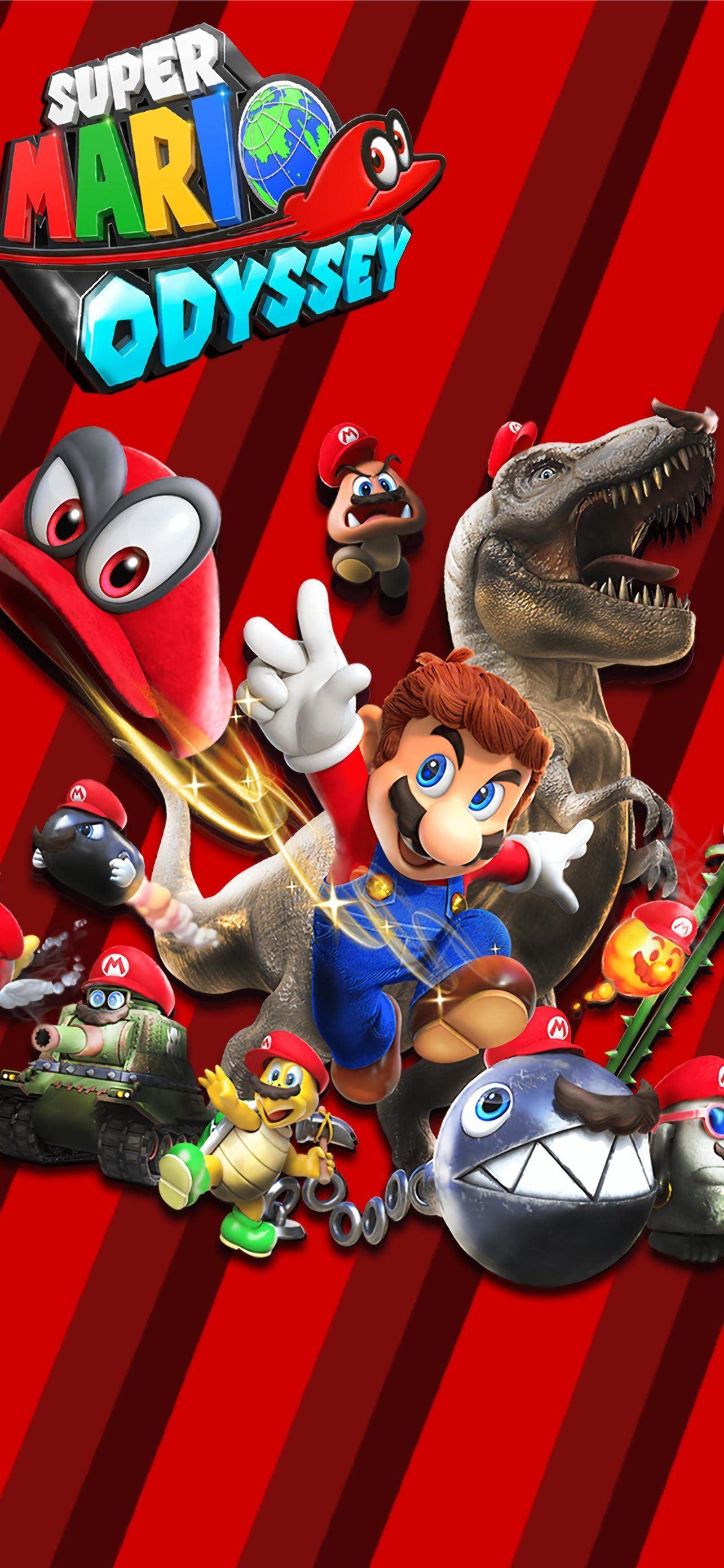 1284x2778 Fastest Super Mario Odyssey iPhone Wallpaper