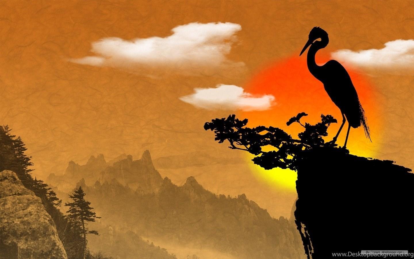 1440x900 Chinese Ink Painting Wallpaper Desktop Background