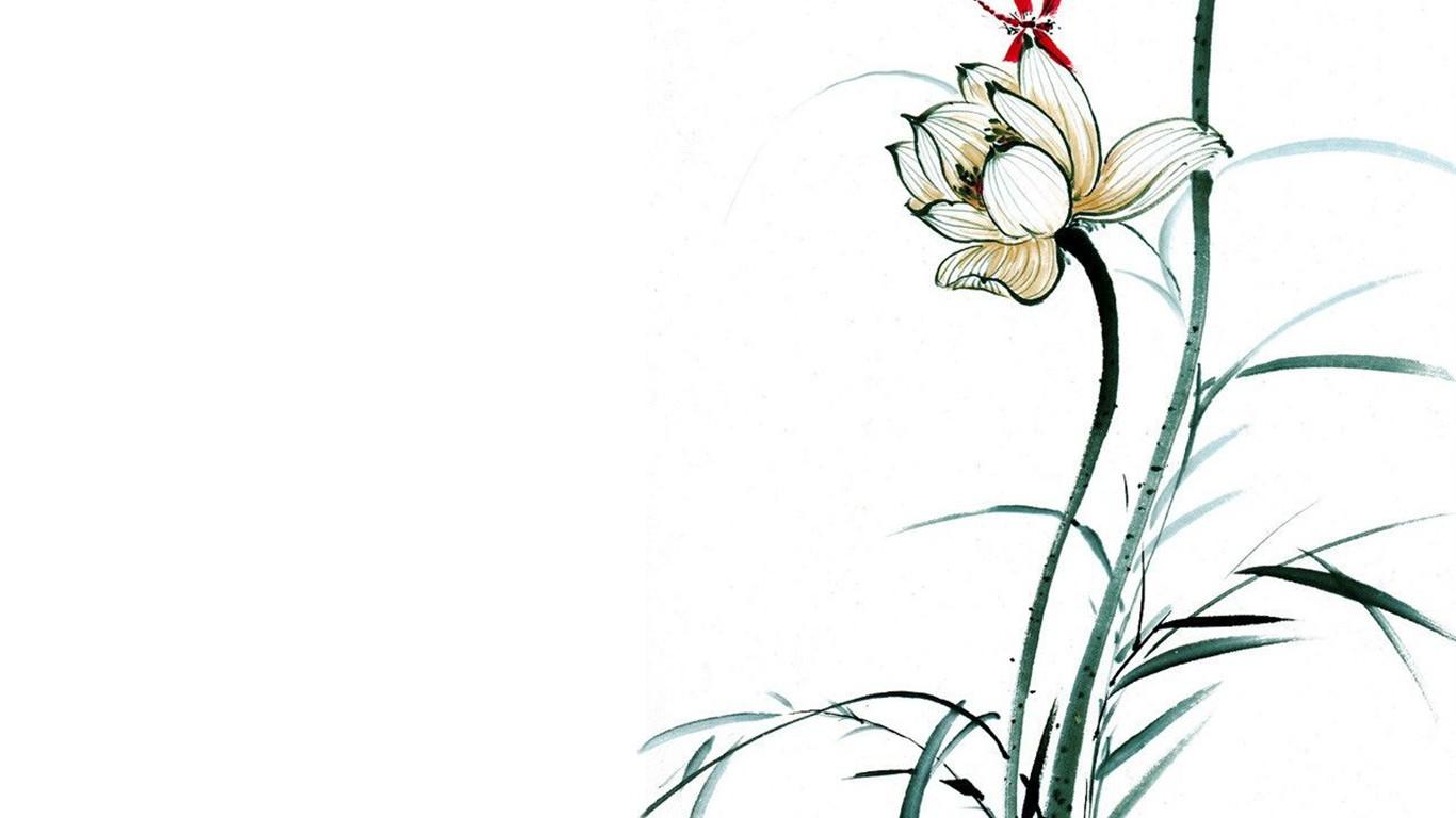 1366x768 Chinese Ink Painting Wallpaper Wallpaper Download Ink Painting Wallpaper Wallpaper Wallpaper Site
