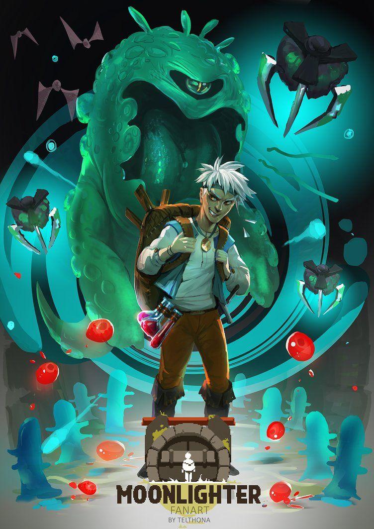 752x1063 Moonlighter. Indie game art, Indie games, Game art
