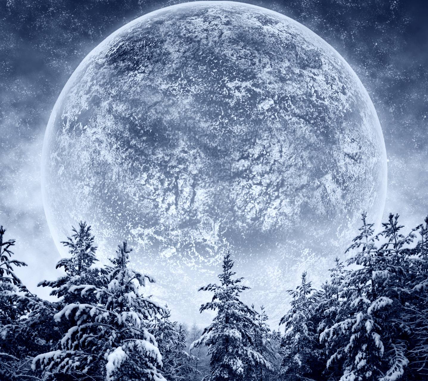 Snow and Moon Wallpapers Top Free Snow and Moon Backgrounds