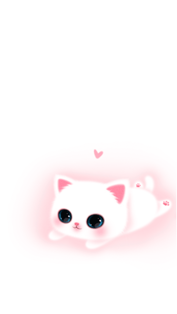 720x1280 Cute Cartoon Cat Wallpaper
