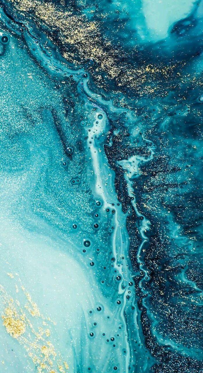 699x1280 Girly Teal Wallpaper
