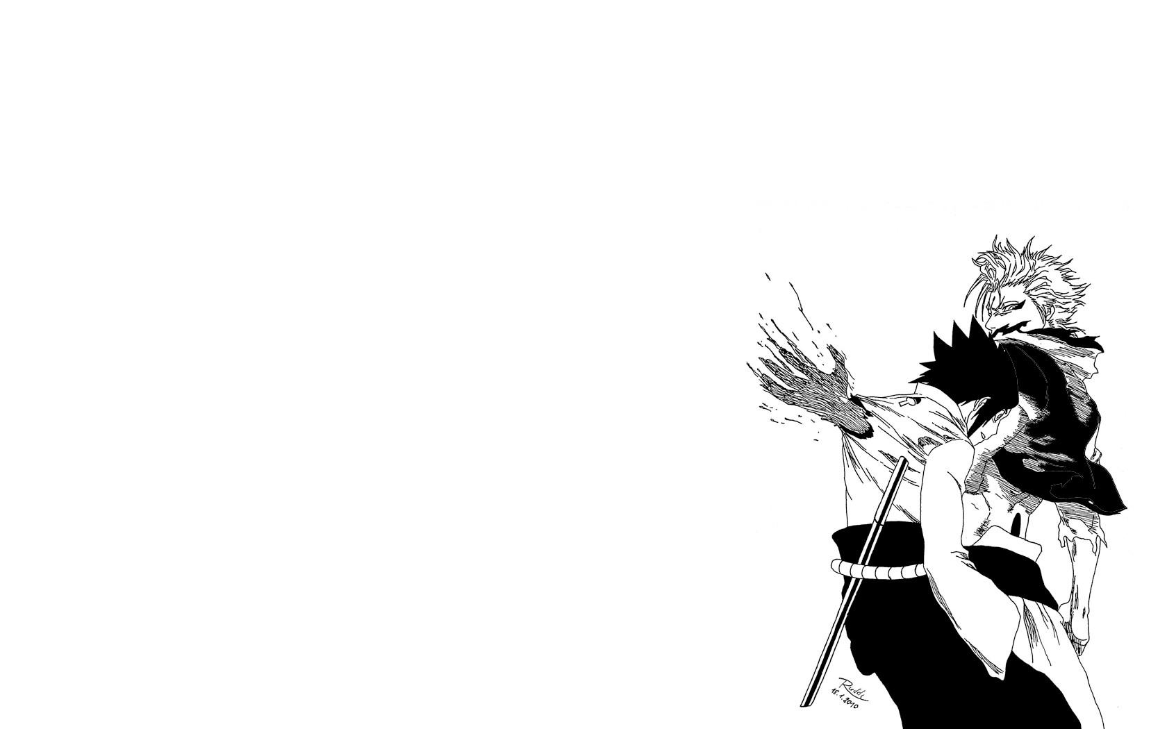 1680x1050 bleach uchiha sasuke naruto shippuden grimmjow jaegerjaquez crossovers 1680x1050 wallpaper