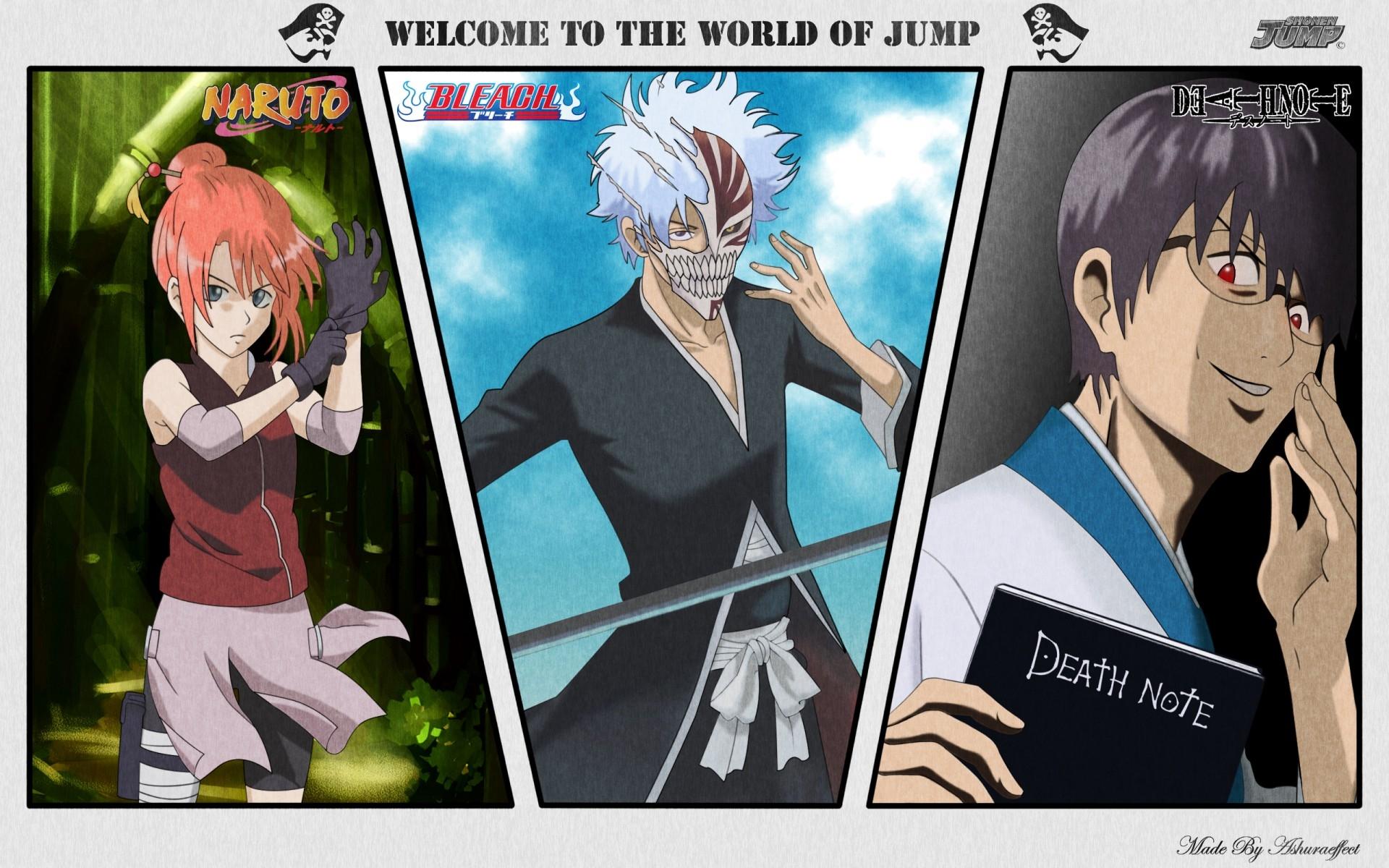 1920x1200 Download Wallpaper, Download death note bleach naruto shippuden gintama parody anime crossovers 1920x1200 wallpaper Wallpaper –Free Wallpaper Download