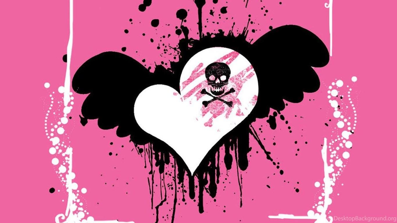 1366x768 emo wallpaper, heart, pink, graphic design, red, love, valentine's day, magenta, organ, visual arts, illustration