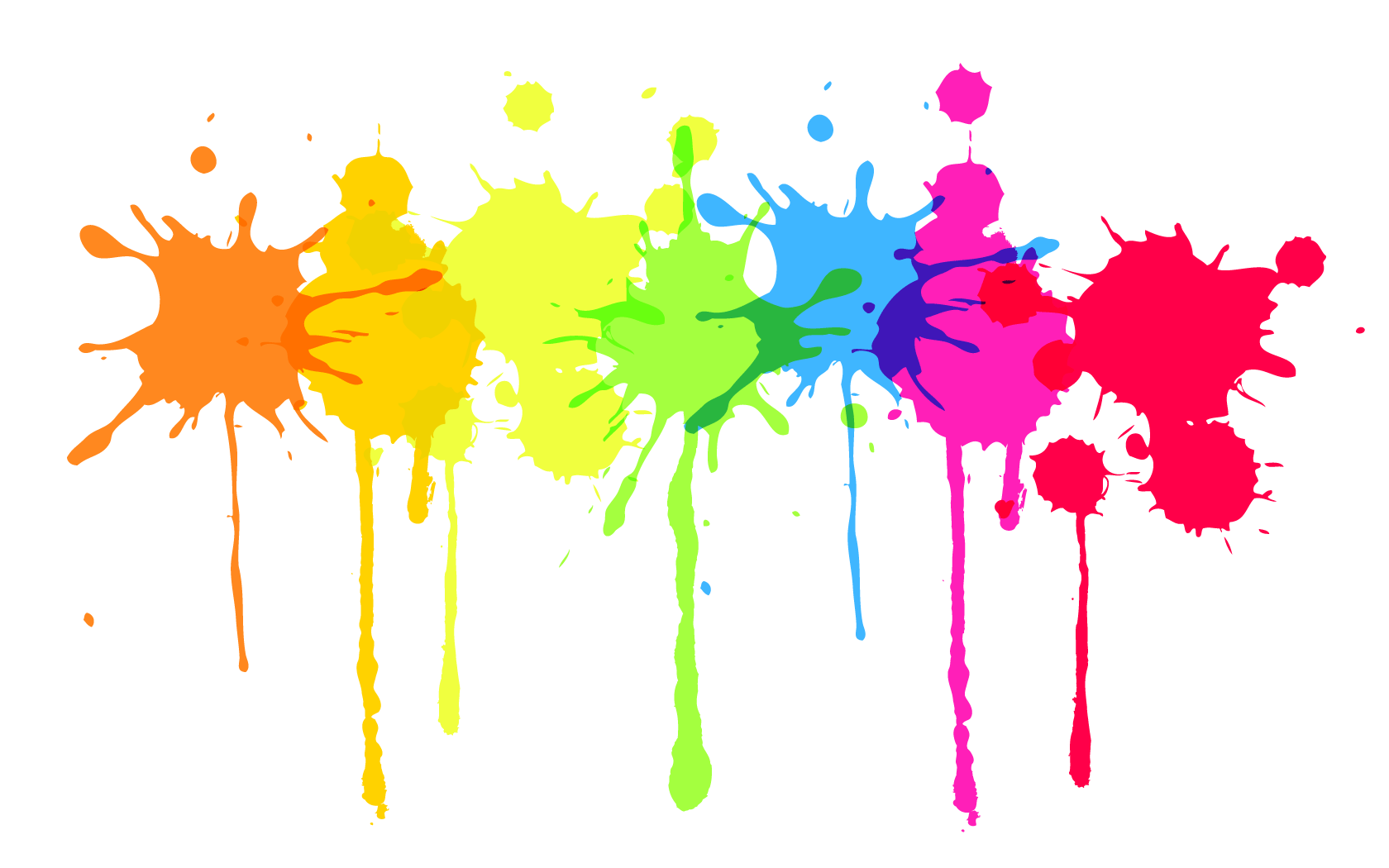 1680x1050 Wallpaper For Neon Paint Splatter White Background #HmdWf4
