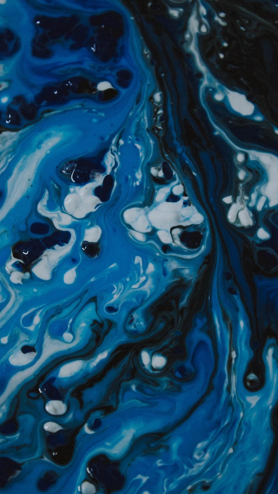938x1668 Wallpaper Paint, Liquid, Abstract, Stains, Drips