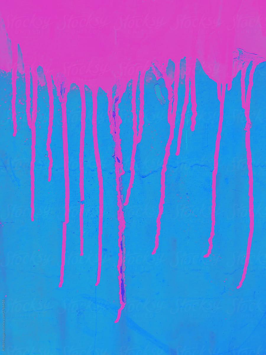 900x1200 Close Up Of Dripping Graffiti Paint On Metal Surface by Rialto Image, Paint