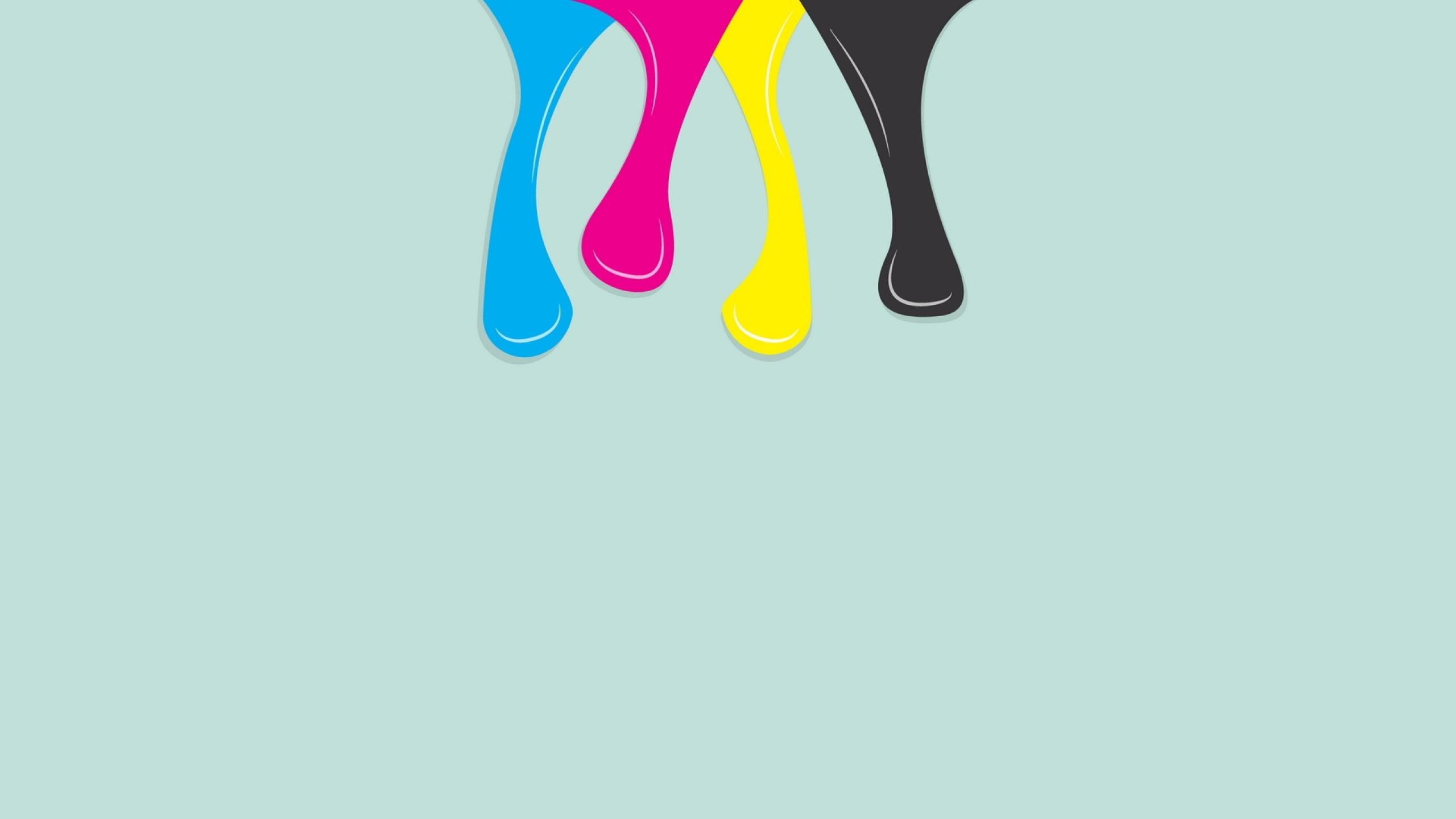 2560x1440 Paint Stains Colored desktop PC and Mac wallpaper