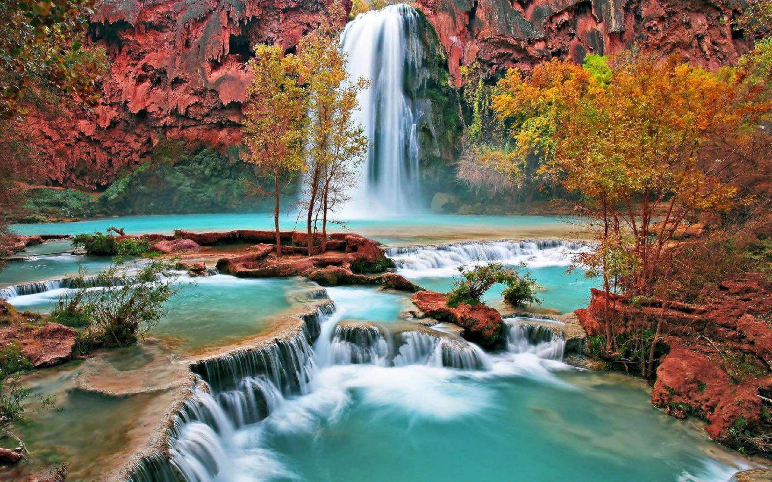 Scenic Waterfall Wallpapers - Top Free Scenic Waterfall Backgrounds ...