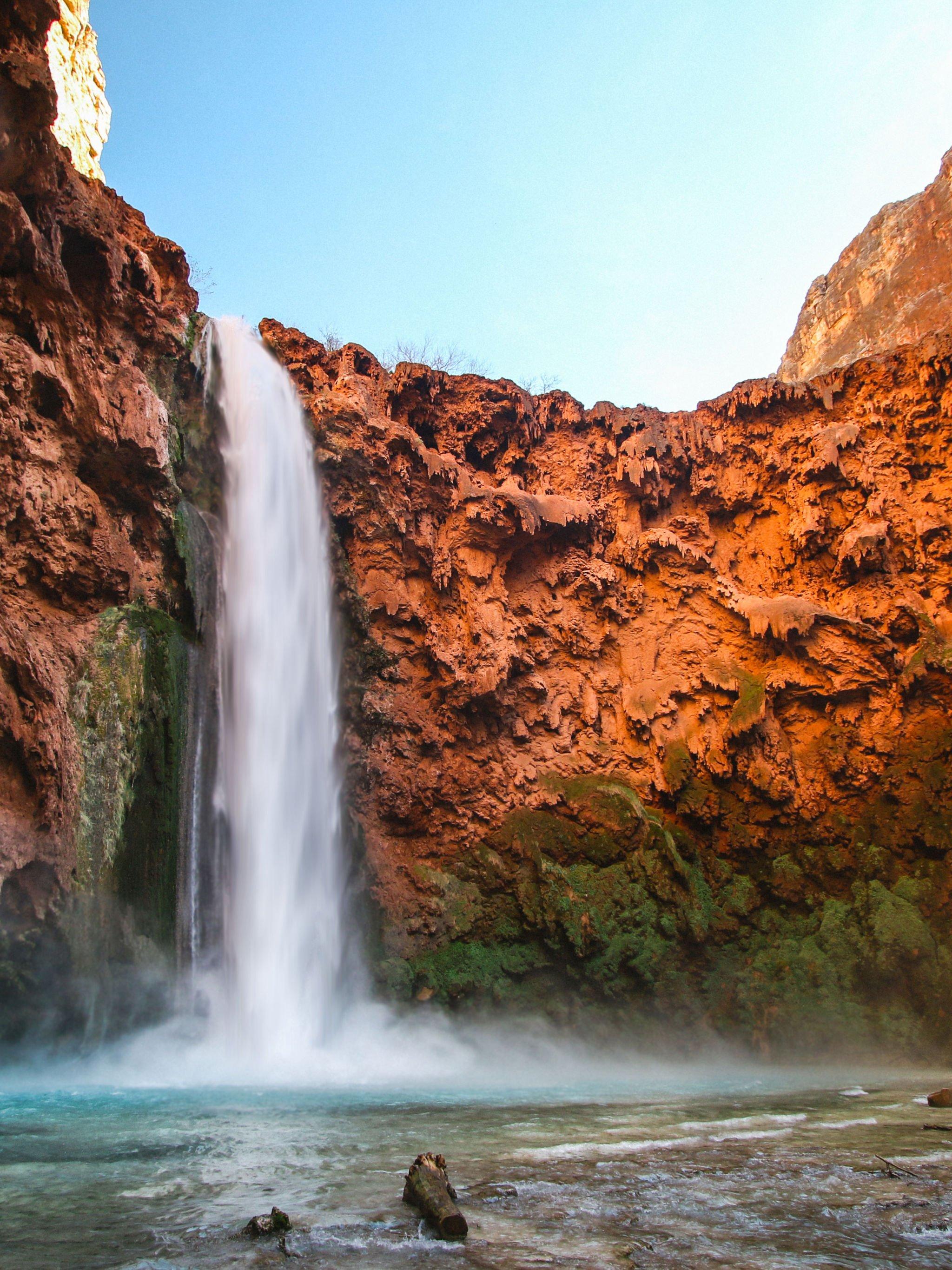 2048x2732 Canyon Waterfall Wallpaper, Android & Desktop Background