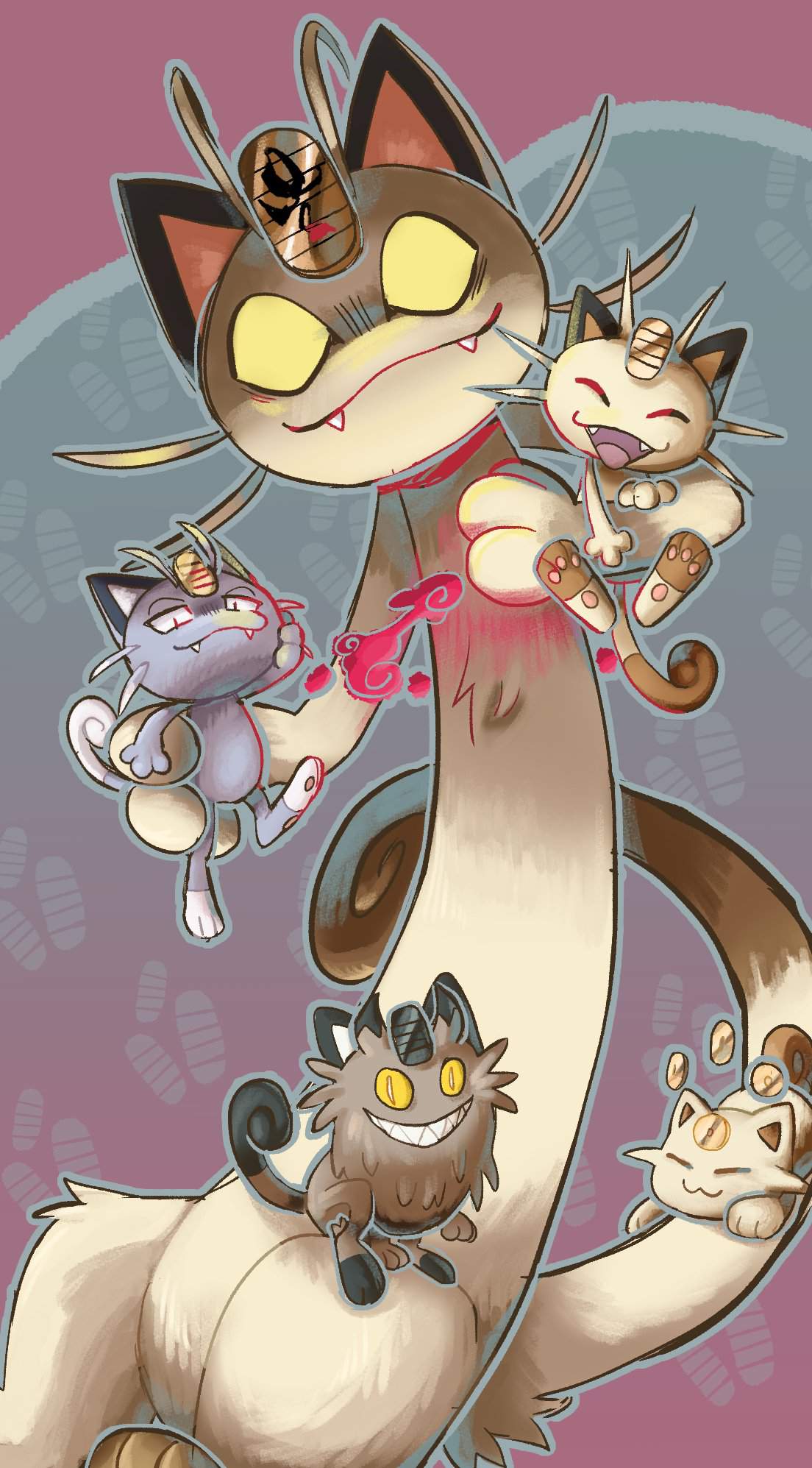 1104x1995 Meowth wallpaper. Pokémon Amino