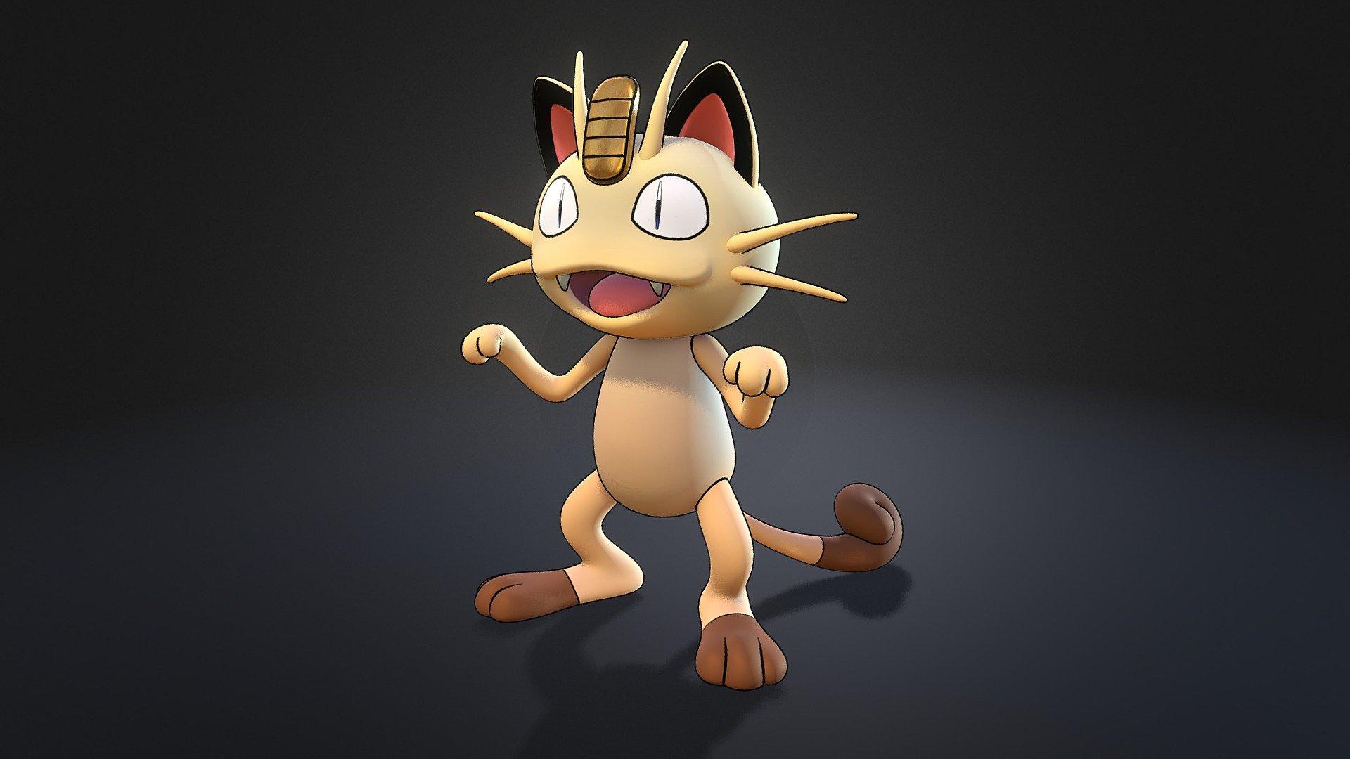 Модели покемон. Мяут 2 Эволюция. Pokemon Meowth. Покемон Мяут. Мяут 3д модель.