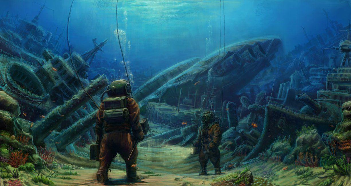1225x651 Deep Sea Diving Wallpaper
