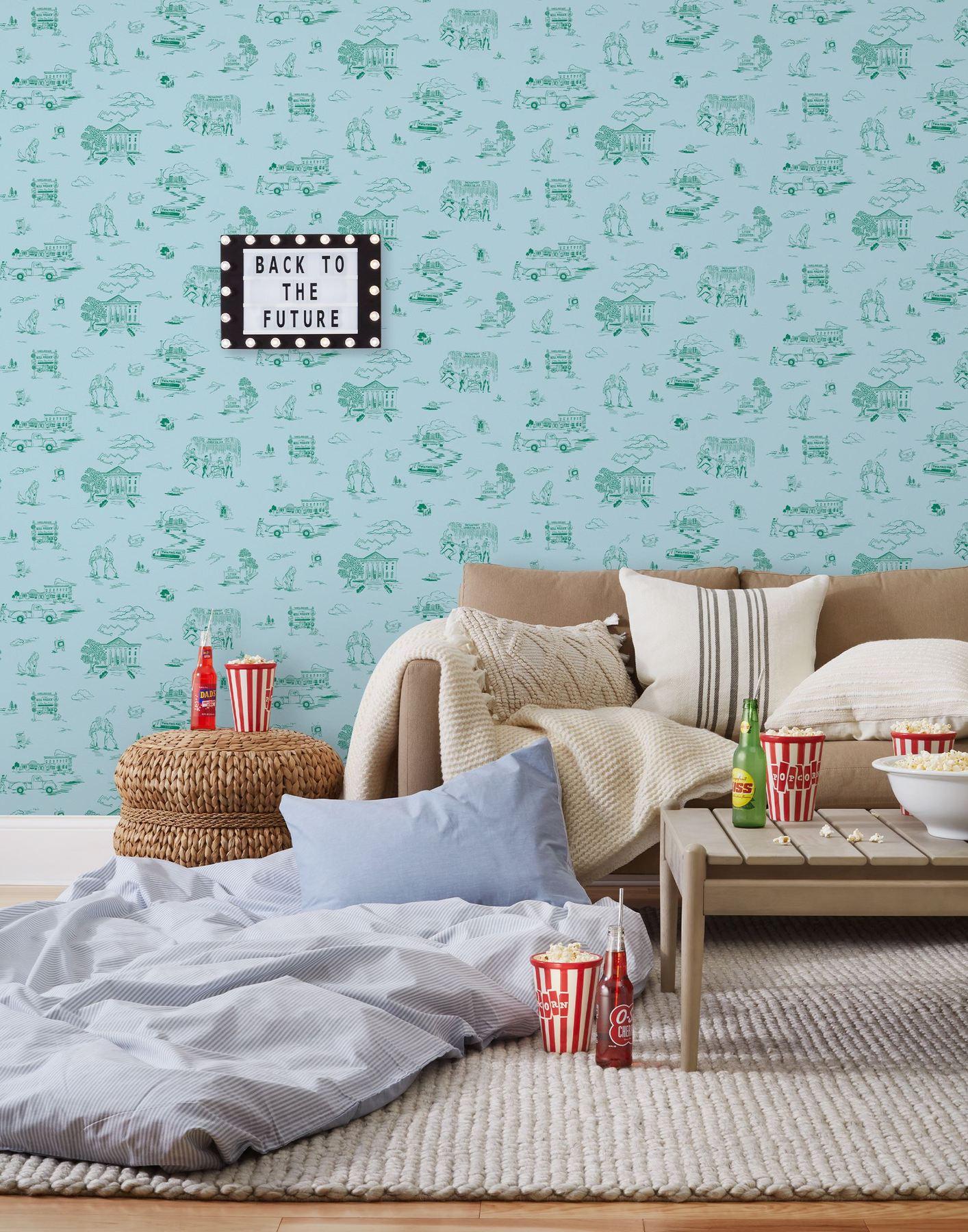 1414x1800 Hill Valley Toile Wallpaper. Hygge & West