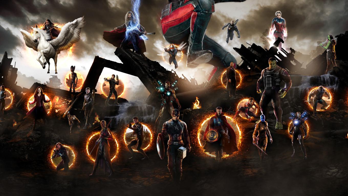 1360x768 Avengers Endgame War Scene Fanart Desktop Laptop HD Wallpaper, HD Movies 4K Wallpaper, Image, Photo and Background