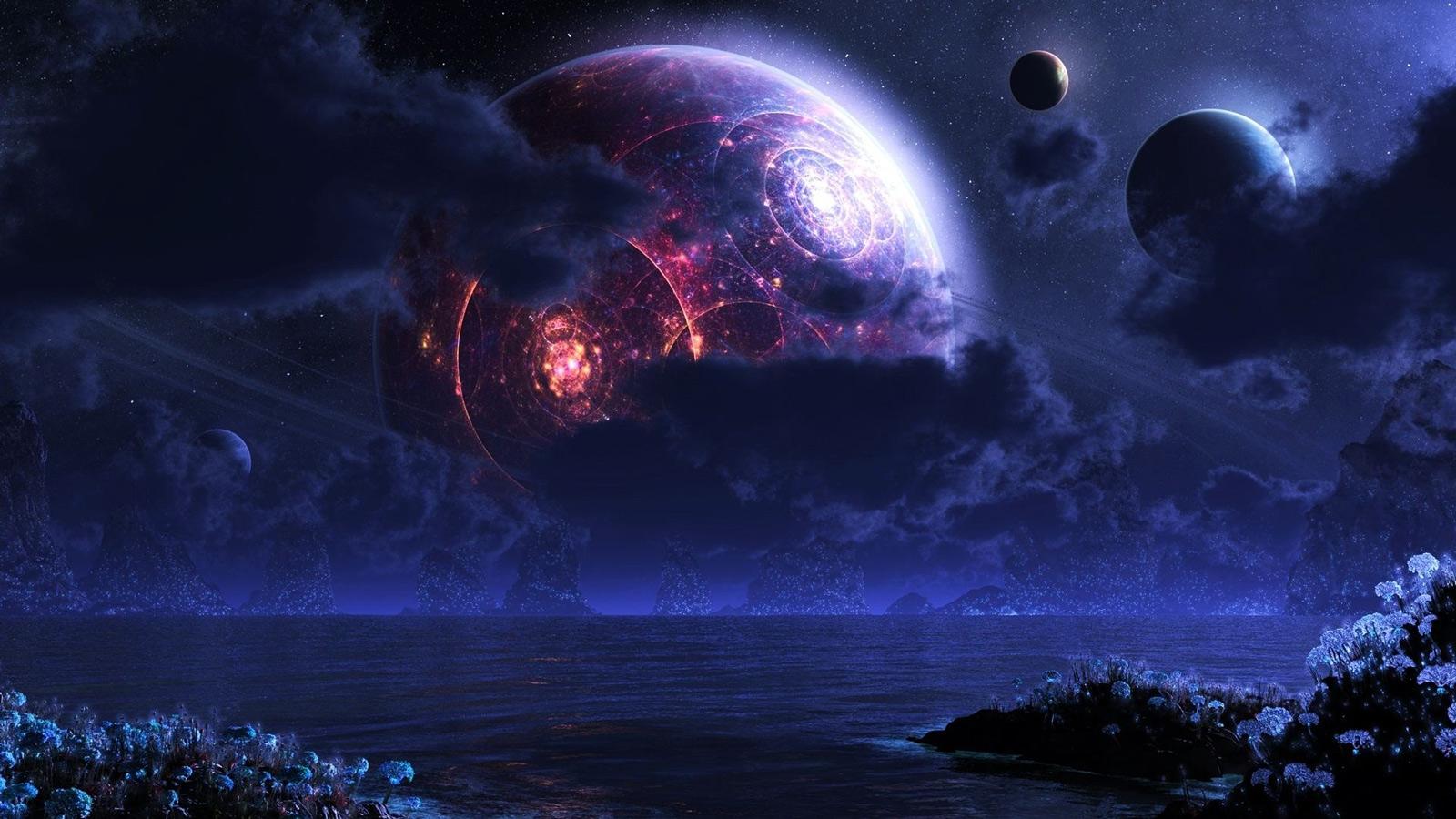 1600x900 Sci Fi Space Planets Wallpaper. Free Computer Desktop Wallpaper
