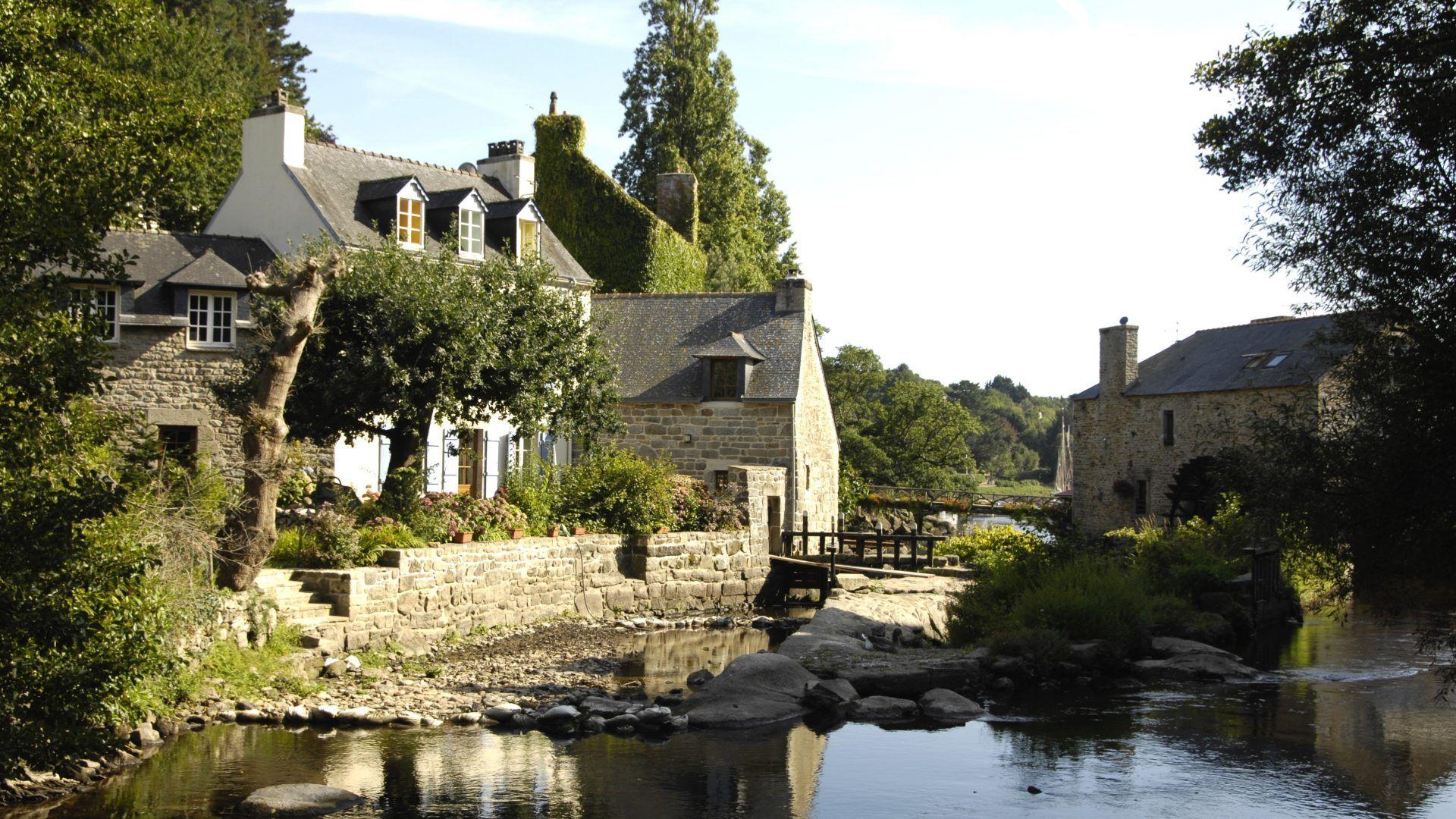1920x1080 Bretagne Tag wallpaper: House Rock Bretagne Nature Architecture
