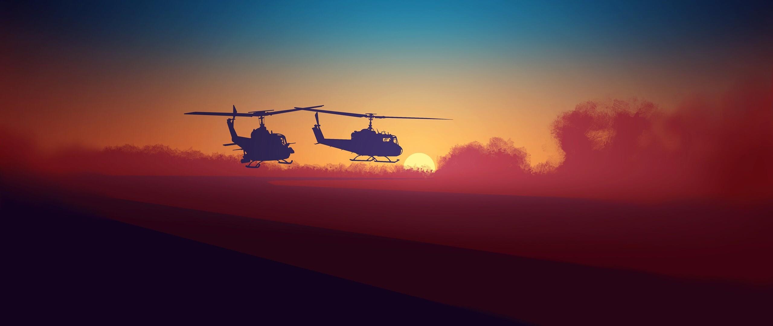 2560x1080 Military Helicopters Minimalsm 2560x1080 Resolution HD 4k Wallpaper, Image, Background, Photo and Picture