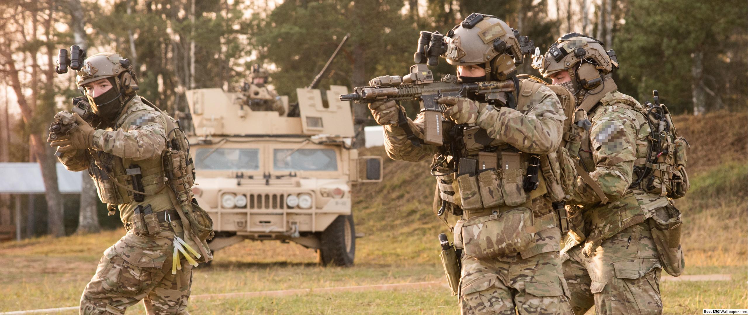 2560x1080 Military U.S. Special Forces HD wallpaper download