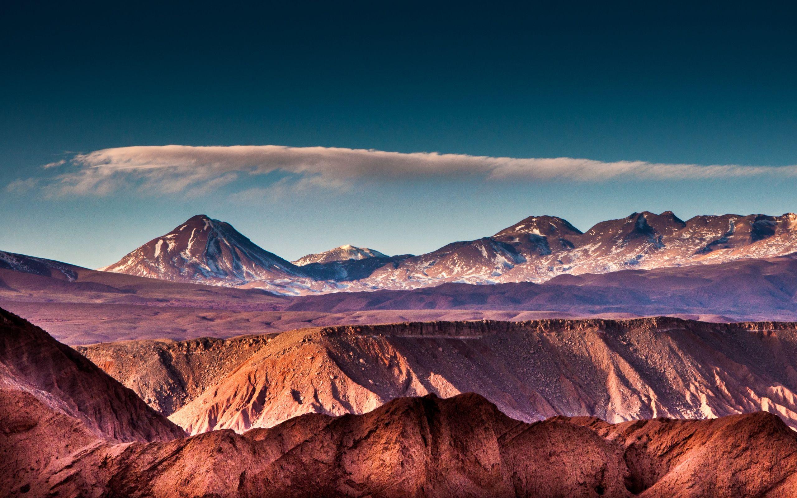 2560x1600 HD Background Grand Canyon Mountains Red Brown Sand Sky Layers