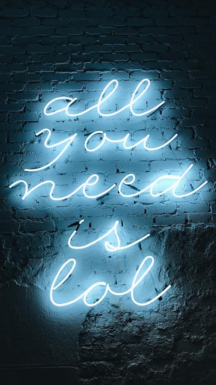 736x1308 iPhone Xr Neon Outline Wallpaper
