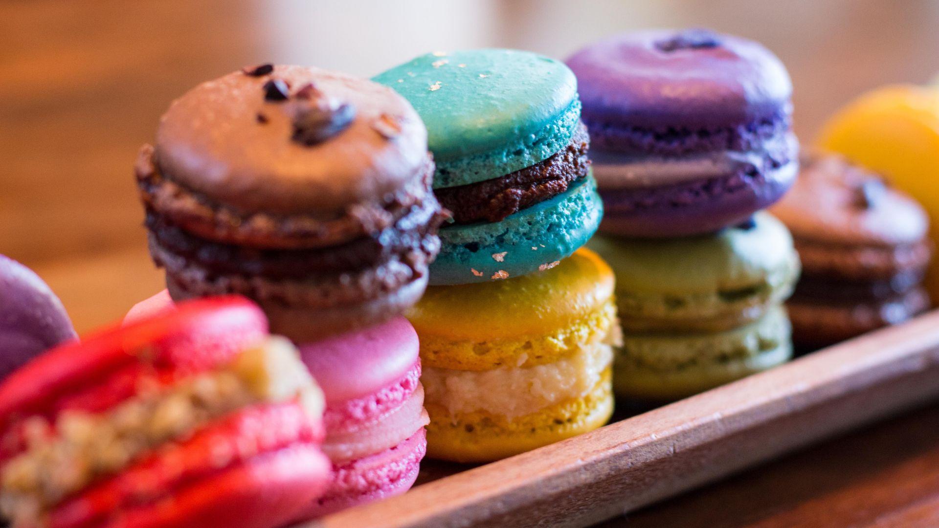 1920x1080 Desktop Wallpaper Colorful Macaroons, French Pastries, Cookies, Colorful, HD Image, Picture, Background, Rcae0i