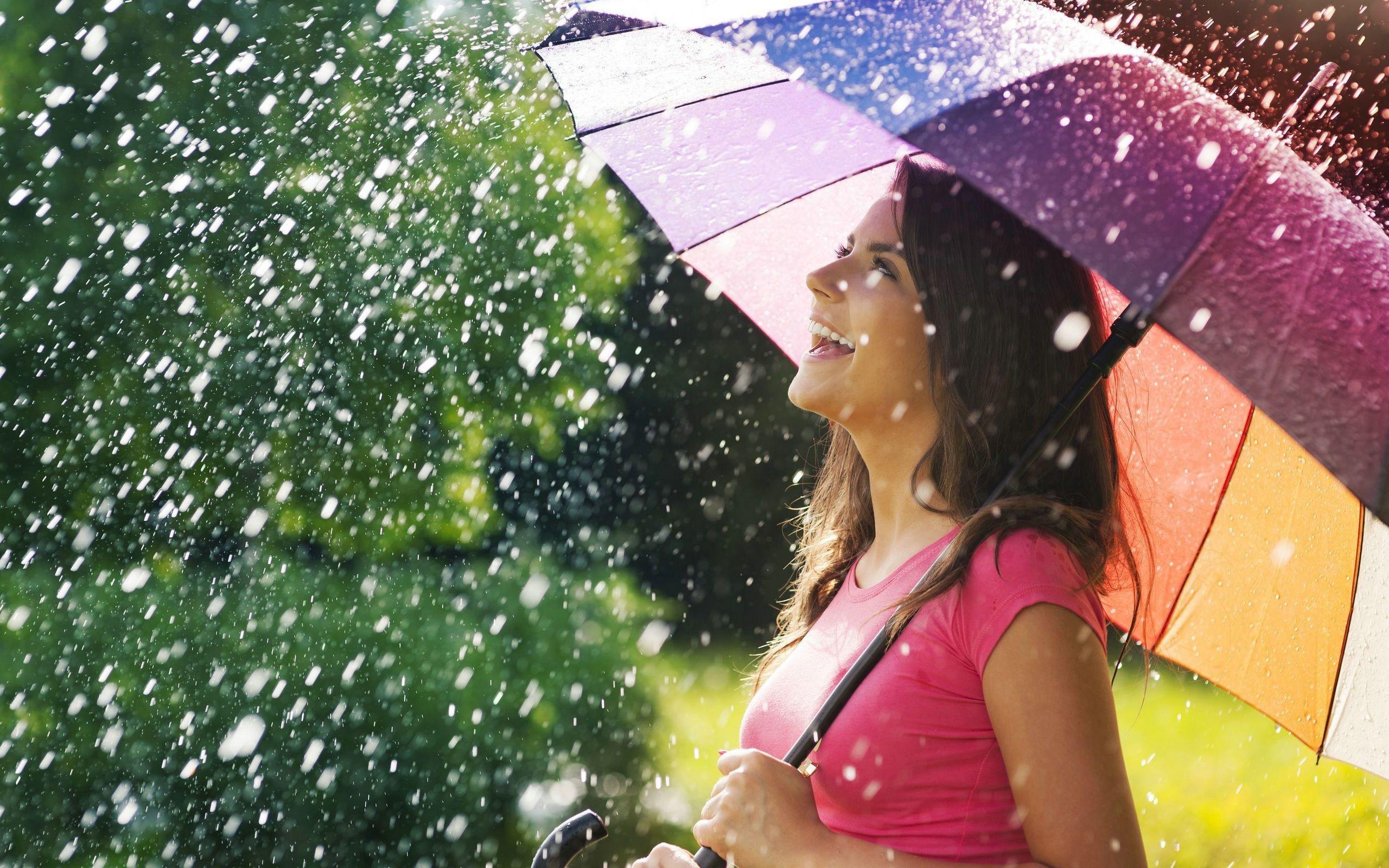 2560x1600 Happy Rain Wallpaper