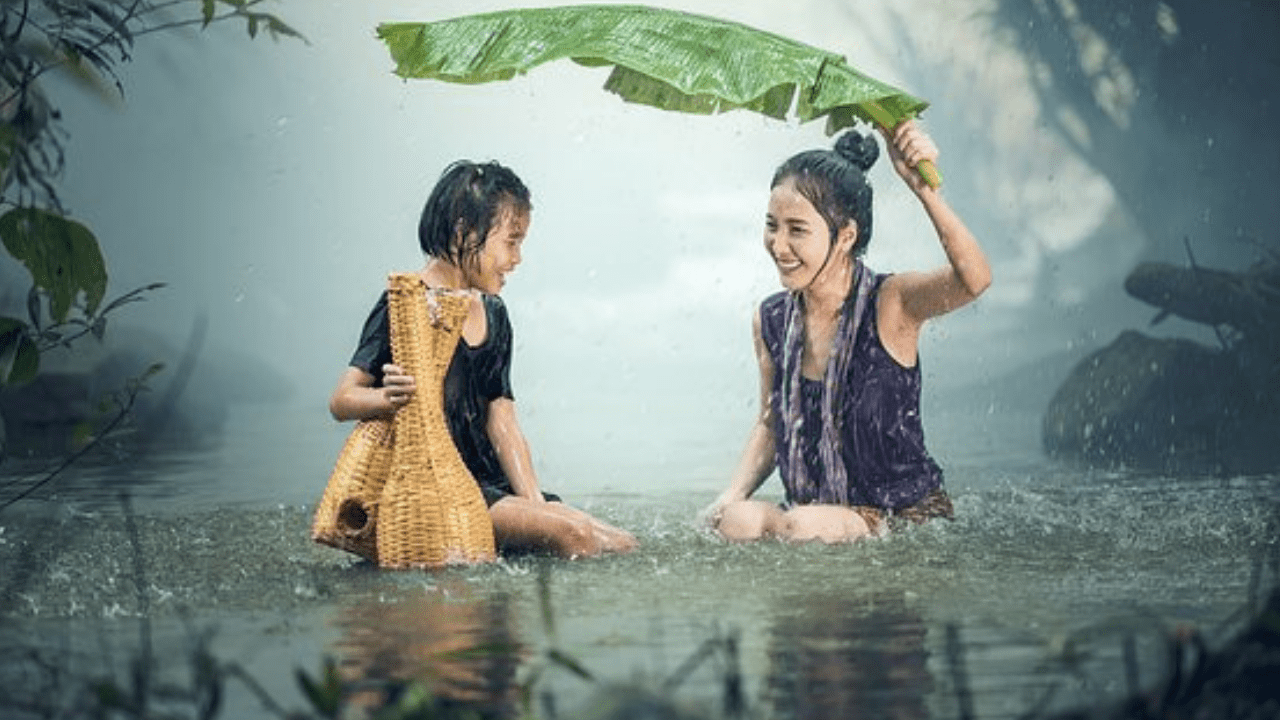 1280x720 Girl Rain Wallpaper HD 1080p In The Rain